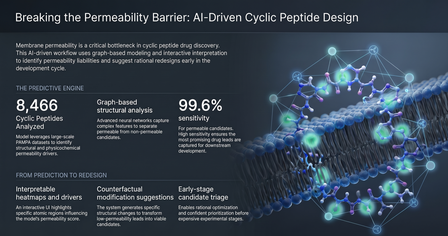 Permeability Indesign AI-driven interpretability enables permeability-aware peptide design at ...